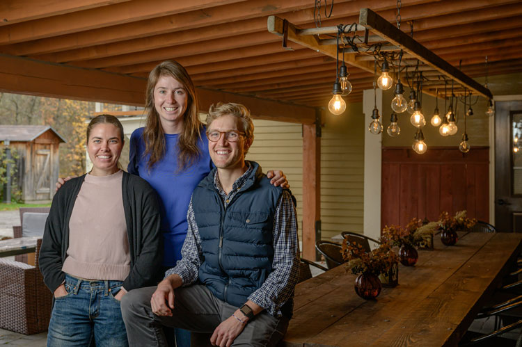 Caitlin Cash, Mariah Grover and Cameron Giammalva