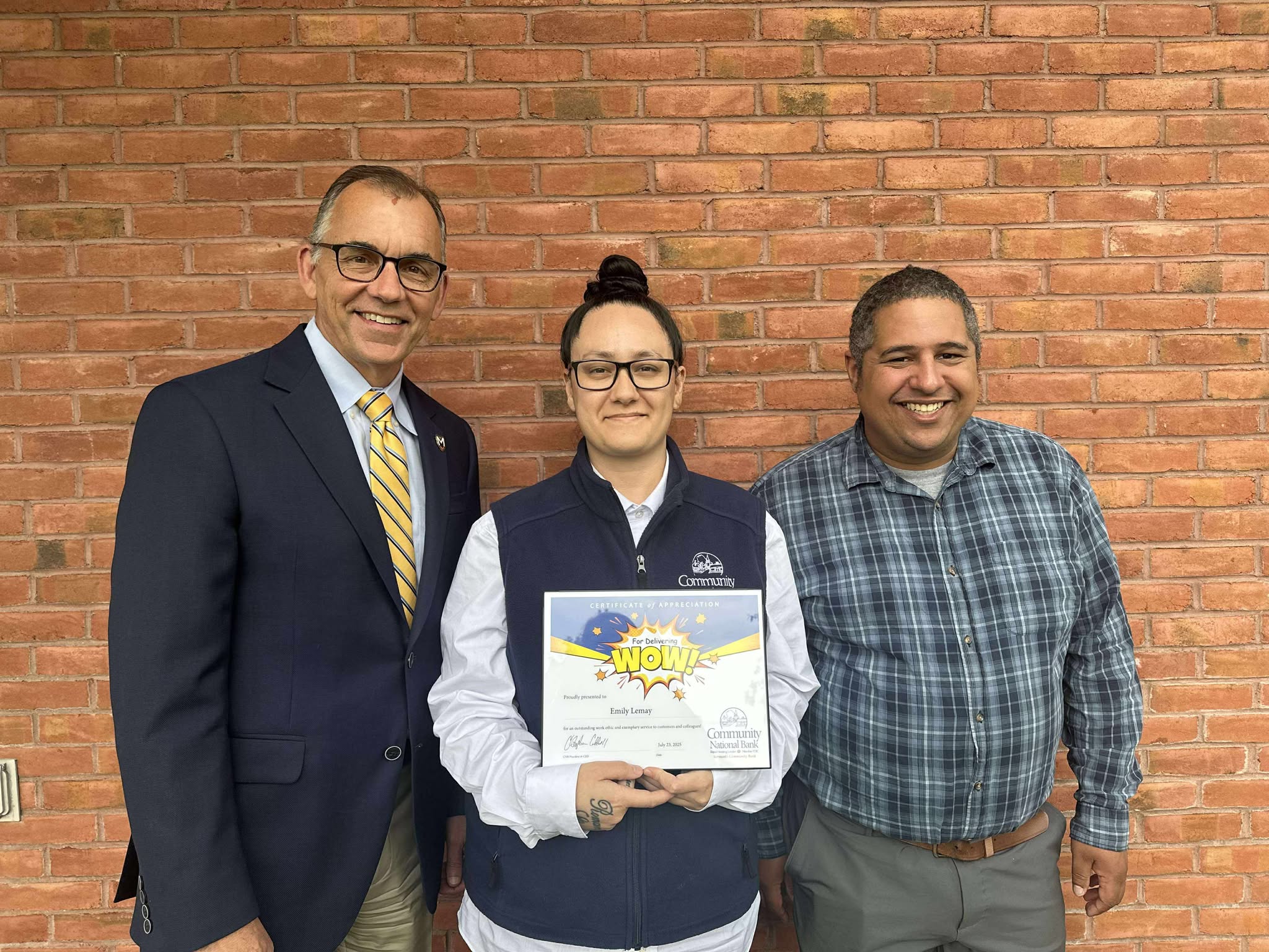 CEO Chris Caldwell, IT Support Technician Emily Lemay and VP and IT Manager Rich Stovall